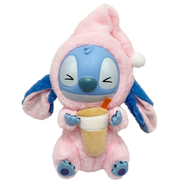Дитяча мяка іграшка-брелок "Стіч з ковпаком" STITCH(Pink) 26 см