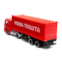 Автомодель колекційна Фура "Нова Пошта" TechnoDrive 250416CG масштаб 1:64