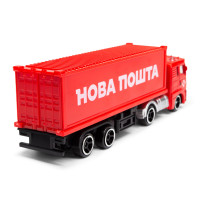 Автомодель колекційна Фура "Нова Пошта" TechnoDrive 250416CG масштаб 1:64