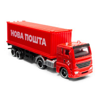 Автомодель колекційна Фура "Нова Пошта" TechnoDrive 250416CG масштаб 1:64