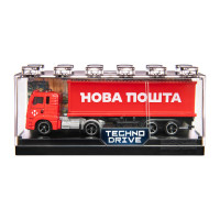 Автомодель колекційна Фура "Нова Пошта" TechnoDrive 250416CG масштаб 1:64