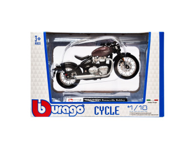 Дитяча модель Мотоцикла "TRIUMPH Bonneville Bobber" Bburago 18-51030-7 масштаб 1:18