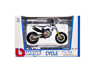Дитяча модель Мотоцикла "Husqvarna FS450 Supermoto" Bburago 18-51030-9 масштаб 1:18
