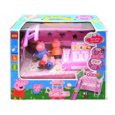 Ігровий набір "Свинка Пеппа з сім'єю" YM601A в коробці