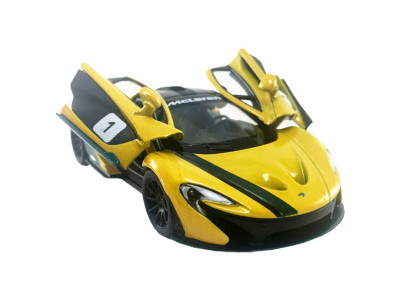 Колекційна машинка "MсLaren P1" KT5393FW(Yellow) масштаб 1:36