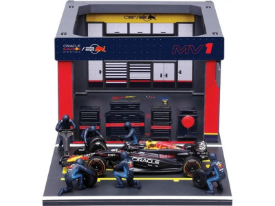 Ігровий набір Формула-1 "Pit Pass Oracle red bull racing" Bburago 18-38453 (#1)
