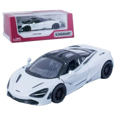 Дитяча колекційна машинка McLaren 720S KT5403W інерційна Білий
