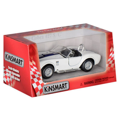 Дитяча колекційна машинка SHELBY COBRA KT5322W інерційна Білий Дитяча колекційна машинка SHELBY COBRA KT5322W інерційна Білий