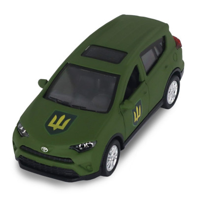 Автомодель серії "Шеврони Героїв" Toyota RAV4 "Сухопутні війська ЗСУ" TechnoDrive KM6198M2