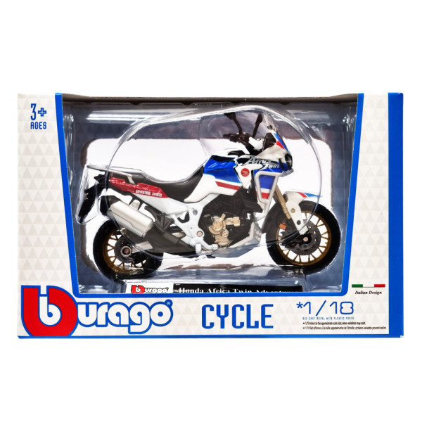 Дитяча модель Мотоцикла "Honda Africa Twin Adventure" Bburago 18-51030-3 масштаб 1:18 Дитяча модель Мотоцикла "Honda Africa Twin Adventure" Bburago 18-51030-3 масштаб 1:18