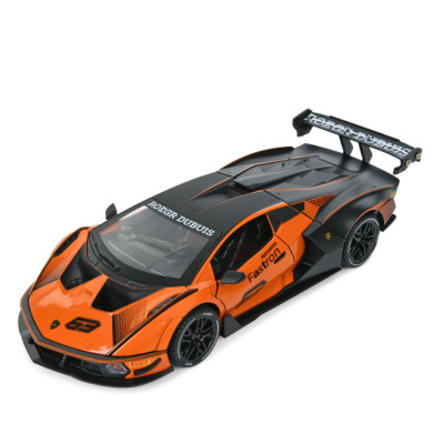 Дитяча інерційна машинка AP-2036(Orange) двері відчиняються світло та звук 1:24 23 см