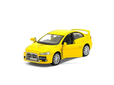 Автомодель легкова MITSUBISHI LANCER EVOLUTION X 1:36 5" KT5329W Жовтий