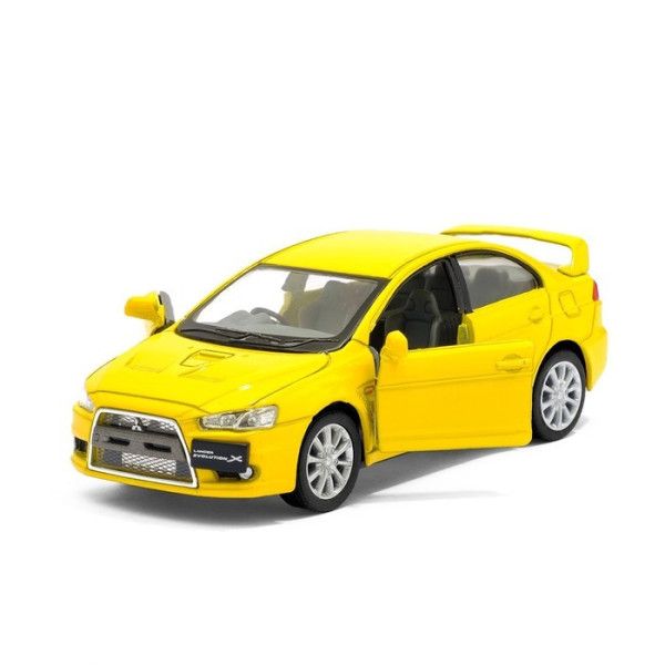 Автомодель легкова MITSUBISHI LANCER EVOLUTION X 1:36 5" KT5329W Жовтий Автомодель легкова MITSUBISHI LANCER EVOLUTION X 1:36 5" KT5329W Жовтий