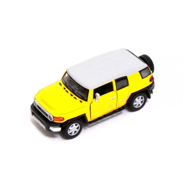 Дитяча залізна машинка TOYOTA FJ CRUISER КТ5343 інерційна Жовтий