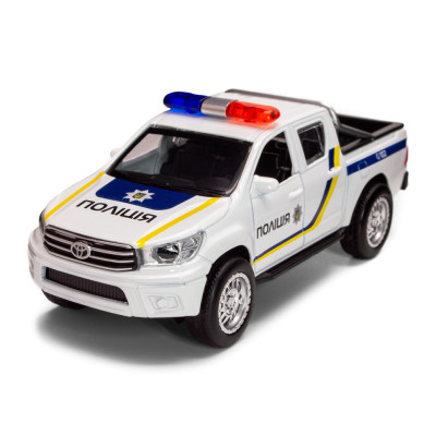 Дитяча автомодель Toyota Hilux Police TechnoDrive KM250426 масштаб 1:32 Дитяча автомодель Toyota Hilux Police TechnoDrive KM250426 масштаб 1:32