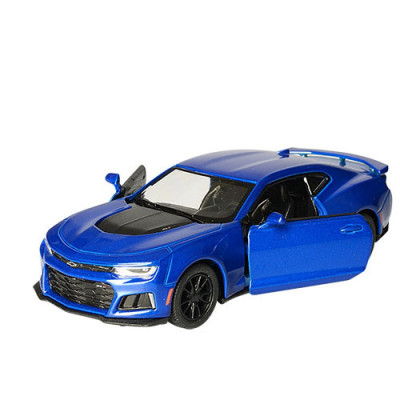 Колекційна іграшкова машинка CHEVROLET CAMARO ZL1 5' KT5399W інерційна Синій