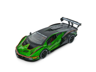 Дитяча інерційна машинка AP-2036(Green) двері відчиняються світло та звук 1:24 23 см