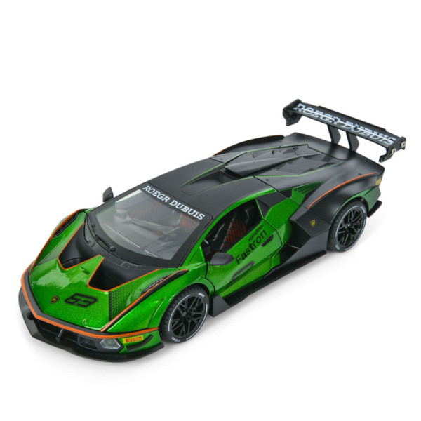 Дитяча інерційна машинка AP-2036(Green) двері відчиняються світло та звук 1:24 23 см