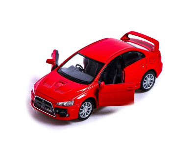 Автомодель легкова MITSUBISHI LANCER EVOLUTION X 1:36 5" KT5329W Червоний