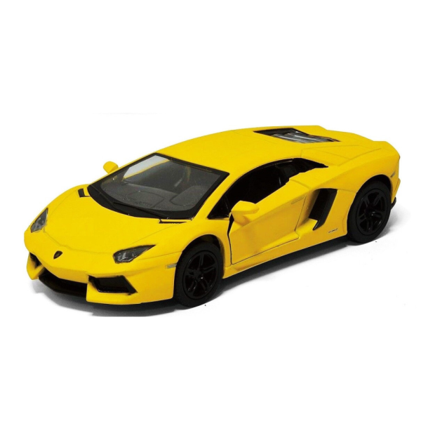 Автомодель легкова LAMBORGHINI AVENTADOR LP 700-4 5" KT5355W 1:38 Жовтий