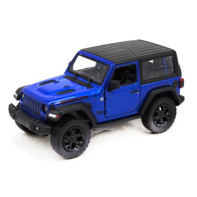 Дитяча модель машинки Jeep Wrangler Hard Top Kinsmart KT5412WB інерційна 1:34 Blue
