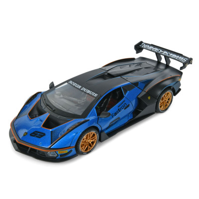 Дитяча інерційна машинка AP-2036(Blue) двері відчиняються світло та звук 1:24 23 см