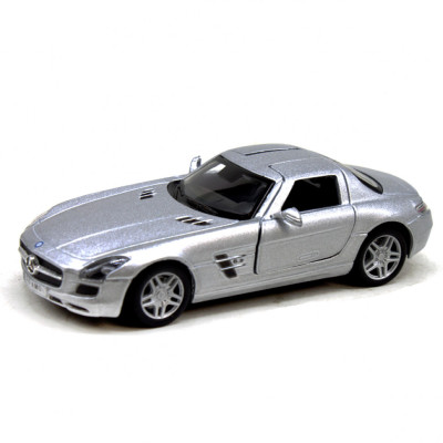 Машинка металева KT5349W Mercedes-Benz SLS AMG Срібний