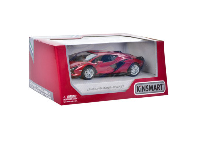 Інерційна машинка Lamborghini Sian FKP 37 Kinsmart KT5431W металева Червоний Інерційна машинка Lamborghini Sian FKP 37 Kinsmart KT5431W металева Червоний