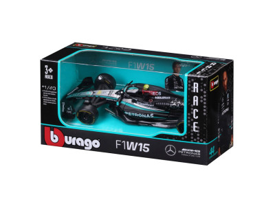 Колекційна автомодель Mercedes-AMG F1 W15 Performance (2024) Bburago 18-38208 1:43 масштаб Колекційна автомодель Mercedes-AMG F1 W15 Performance (2024) Bburago 18-38208 1:43 масштаб