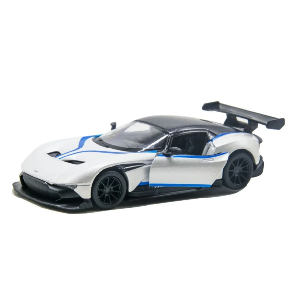 Колекційна іграшкова машинка Aston Martin Vulcan KT5407FW інерційна Білий Колекційна іграшкова машинка Aston Martin Vulcan KT5407FW інерційна Білий