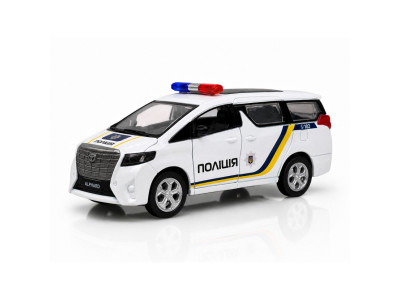 Автомодель дитяча Toyota Alphard "Поліція" TechnoDrive KM260417P масштаб 1:40