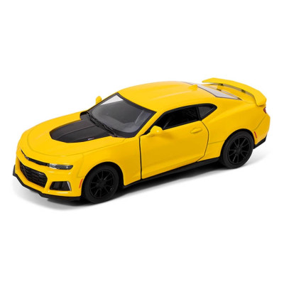 Колекційна іграшкова машинка CHEVROLET CAMARO ZL1 5' KT5399W інерційна Жовтий