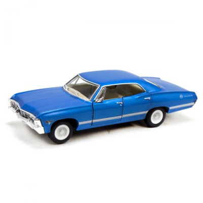 Дитяча колекційна машинка Chevrolet Impala KT5418W інерційна Синій