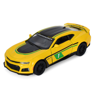 Дитяча модель машинки Chevrolet Camaro ZL1 2017 Kinsmart KT5399FW інерційна 1:38 Yellow