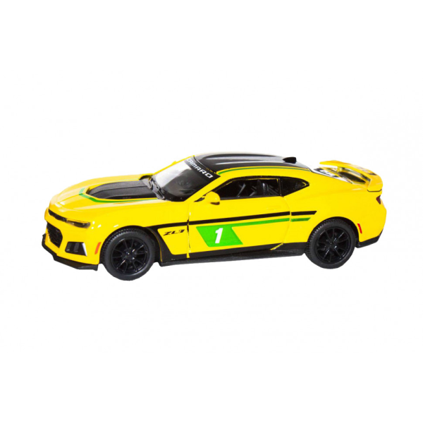 Дитяча модель машинки Chevrolet Camaro ZL1 2017 Kinsmart KT5399FW інерційна 1:38 Yellow