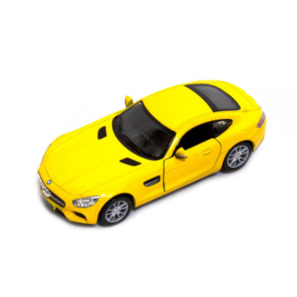 Іграшкова колекційна модель машинки Mercedes-AMG 5 KT5388W інерційна Жовтий Іграшкова колекційна модель машинки Mercedes-AMG 5 KT5388W інерційна Жовтий