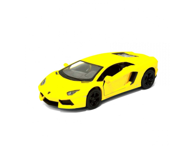 Колекційна іграшкова машинка MATTE LAMBORGHINI KT5370W інерційна Yellow