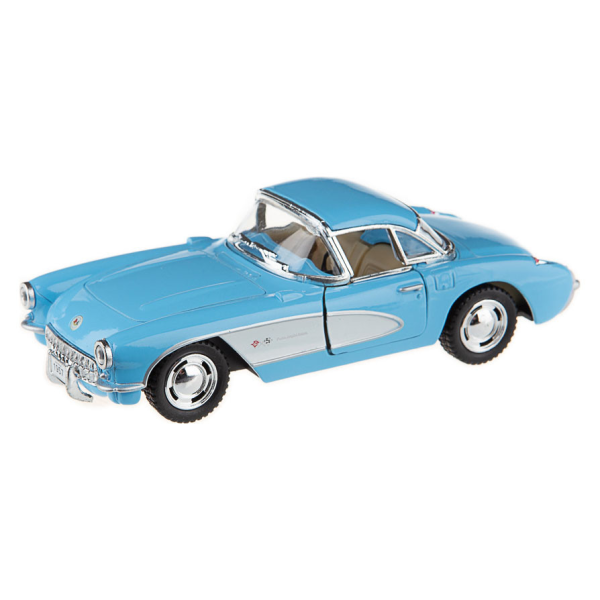Дитяча колекційна машинка Chevrolet Corvette 1957 KT5316W інерційна Синій Дитяча колекційна машинка Chevrolet Corvette 1957 KT5316W інерційна Синій