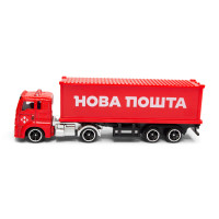 Автомодель колекційна Фура "Нова Пошта" TechnoDrive 250416CG масштаб 1:64 Автомодель колекційна Фура "Нова Пошта" TechnoDrive 250416CG масштаб 1:64