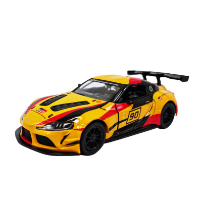 Металева машинка Toyota GR Supra Kinsmart KT5421WF інерційна, 1:36 Жовтий