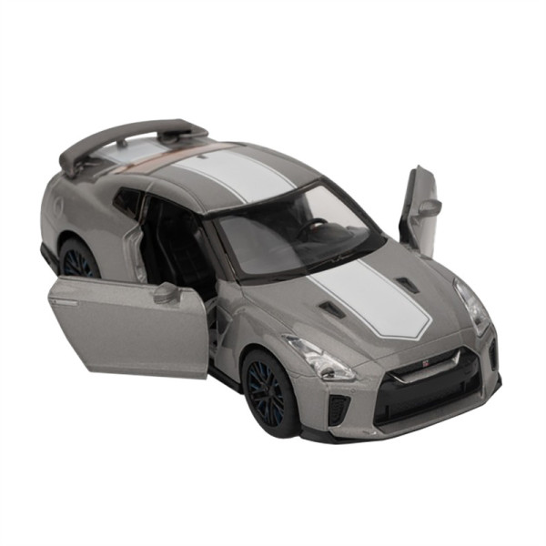 Модель автомобіля "Nissan GT-R (R35)" 68469 масштаб 1:32 світло звук Сріблястий
