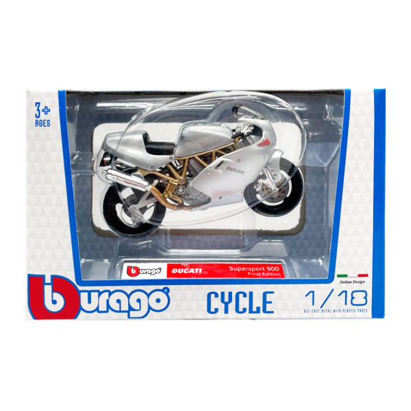 Дитяча модель Мотоцикла "Ducati SuperSport 900" Bburago 18-51030-14 масштаб 1:18 Дитяча модель Мотоцикла "Ducati SuperSport 900" Bburago 18-51030-14 масштаб 1:18