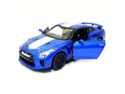 Модель автомобіля "Nissan GT-R (R35)" 68469 масштаб 1:32 світло звук Синій Модель автомобіля "Nissan GT-R (R35)" 68469 масштаб 1:32 світло звук Синій