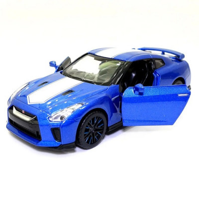 Модель автомобіля "Nissan GT-R (R35)" 68469 масштаб 1:32 світло, звук Синій