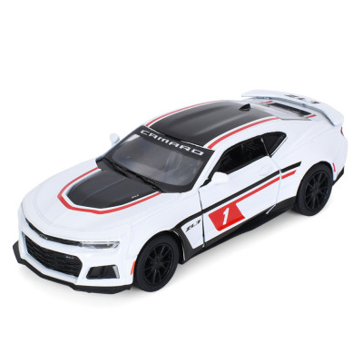 Дитяча модель машинки Chevrolet Camaro ZL1 2017 Kinsmart KT5399FW інерційна 1:38 White