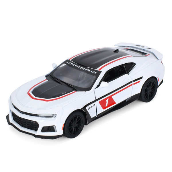 Дитяча модель машинки Chevrolet Camaro ZL1 2017 Kinsmart KT5399FW інерційна 1:38 White