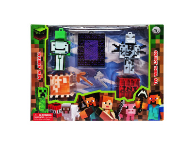 Ігровий набір фігурок з аксесуарами Майнкрафт 48111-5 пластик