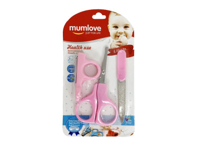 Манікюрний набір для новонароджених MGZ-0703(Pink) у блістері