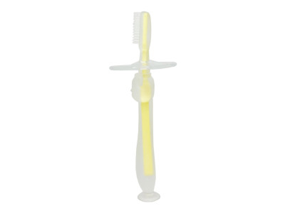 Силіконова зубна щітка Mumlove MGZ-0707(Yellow) з обмежувачем Силіконова зубна щітка Mumlove MGZ-0707(Yellow) з обмежувачем