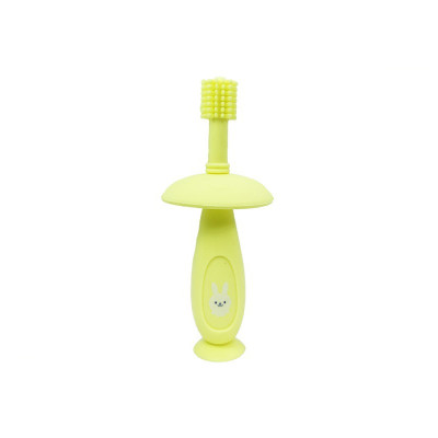 Силіконова зубна щітка Mumlove MGZ-0716(Yellow) з обмежувачем Силіконова зубна щітка Mumlove MGZ-0716(Yellow) з обмежувачем